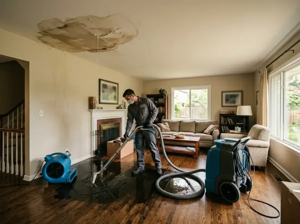 attic-pipe-burst-ceiling-drip-008 — frequently asked questions, Water Damage Restoration & Carpet Care in Shinnston, WV